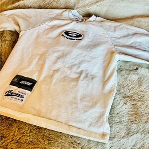 White Graphic Long Sleeve Men's Tee